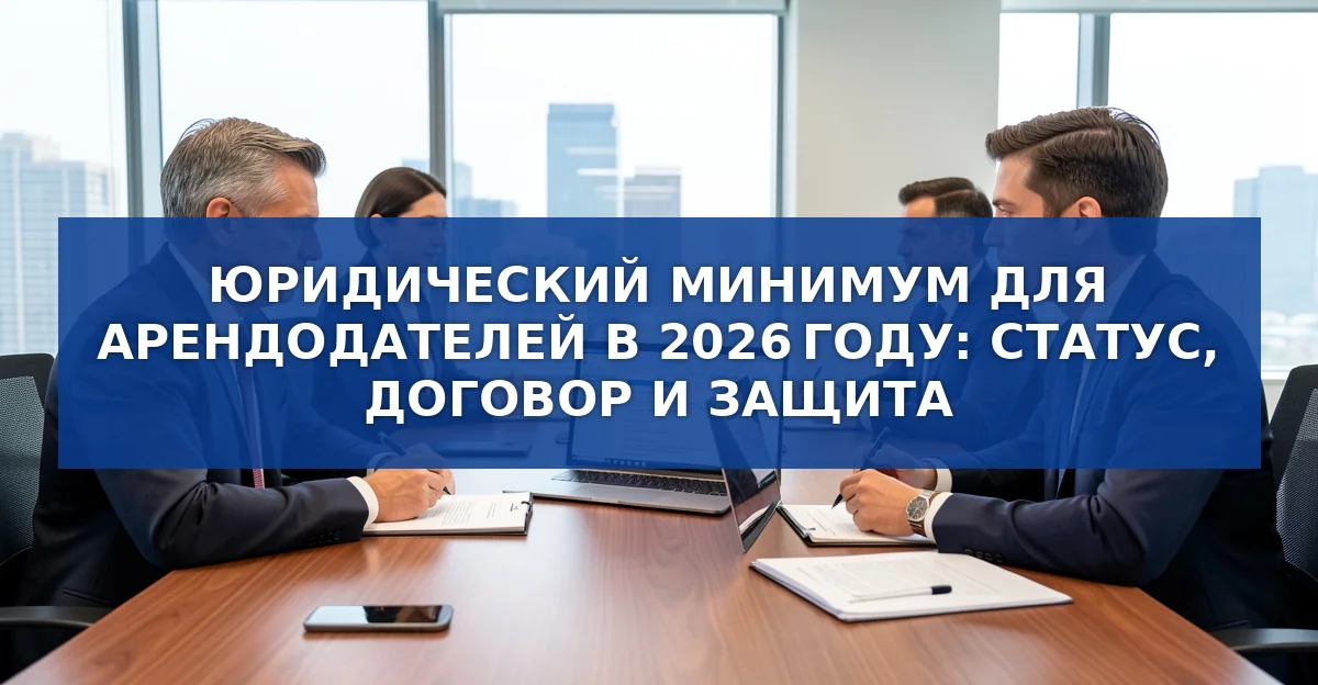 Юридический минимум для арендодателей в 2026 году: как оформить договор и защитить себя