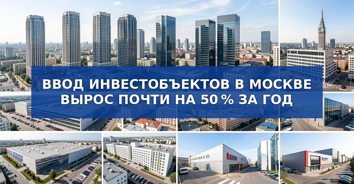 Строительный бум в Москве: за год объём недвижимости вырос почти на 50 %