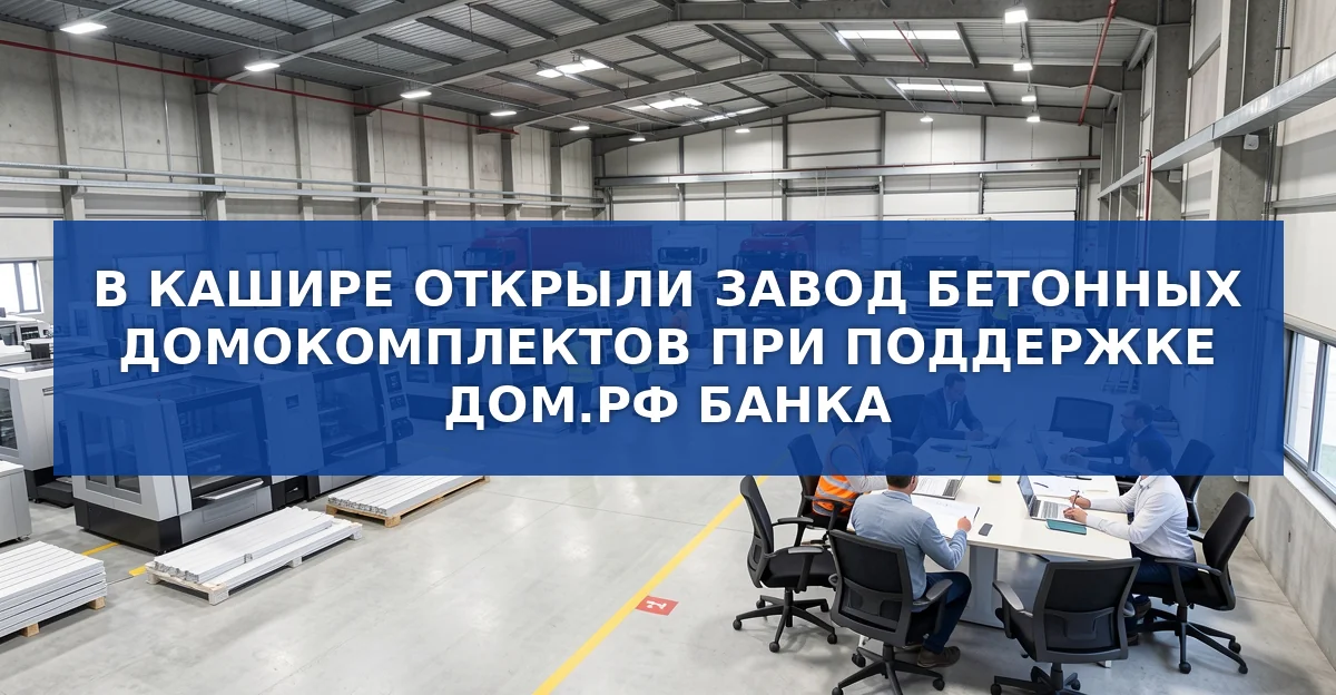 В Кашире открыли завод домокомплектов из железобетона: новые возможности для промышленного строительства