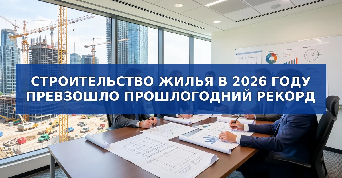 Строительство жилья в 2026 году превзошло рекордный показатель
