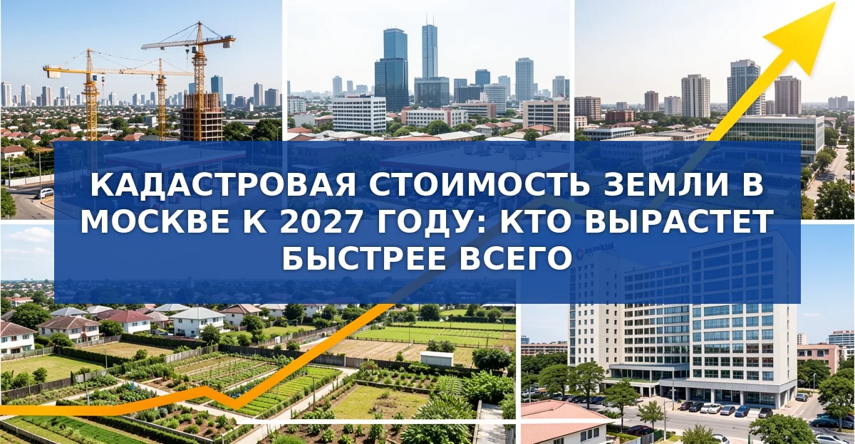Кадастровая оценка земель Москвы в 2027 году: рост стоимости и региональные различия