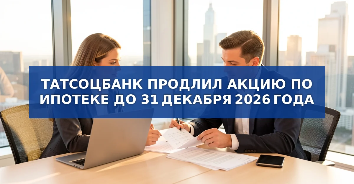 Татсоцбанк продлил ипотечную акцию до конца 2026 года: что нужно знать заемщику