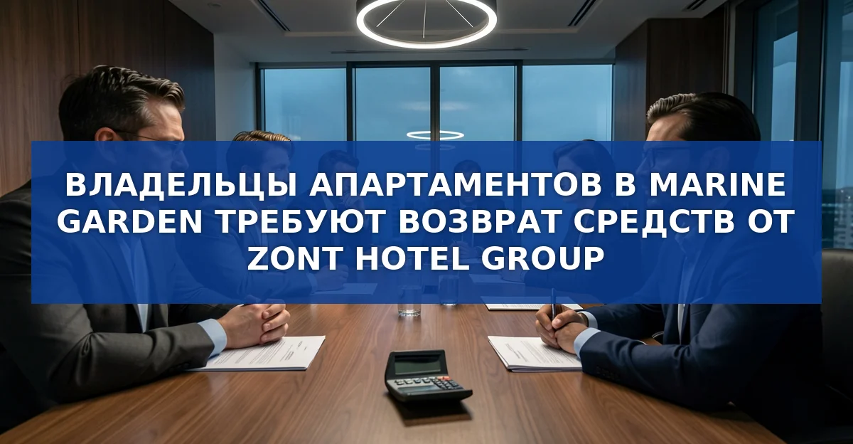 Владельцы апартаментов в Marine Garden требуют возврат денег у ZONT Hotel Group
