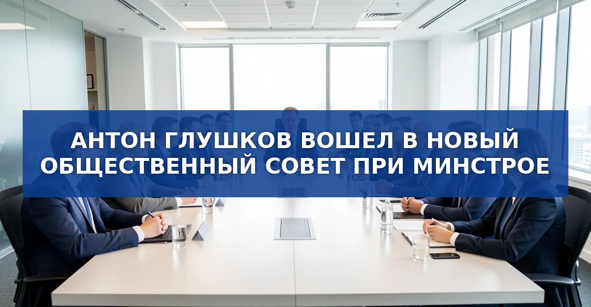 Антон Глушков вошел в новый Общественный совет Минстроя: что изменится в строительной отрасли