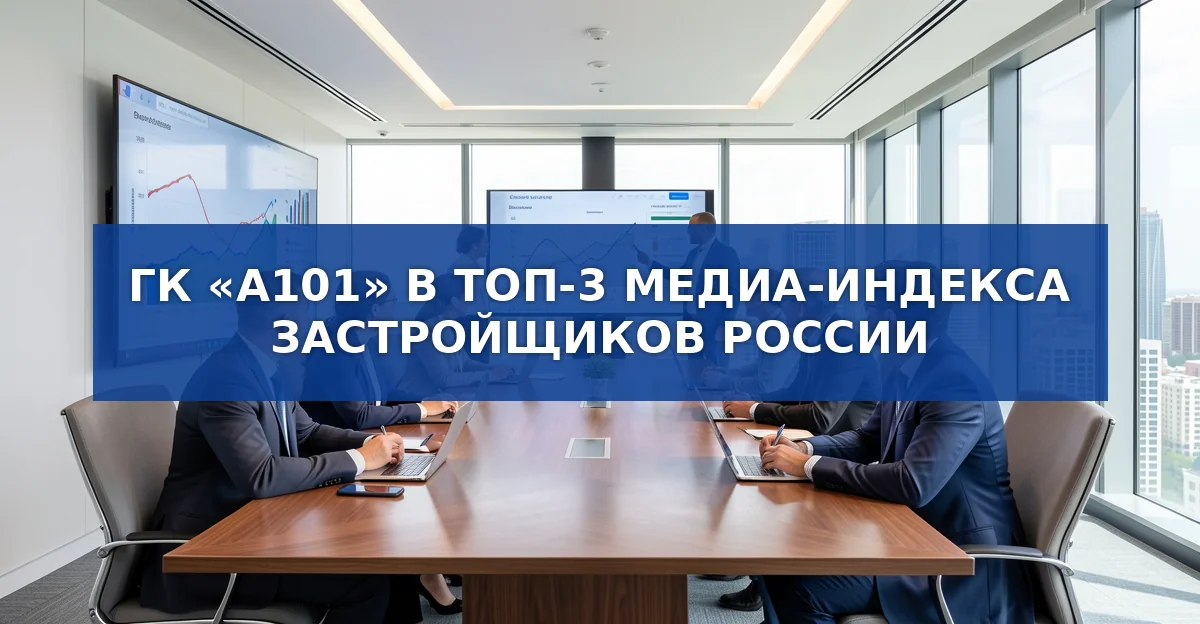 ГК «А101» вошёл в тройку лидеров медиа‑индекса среди российских застройщиков