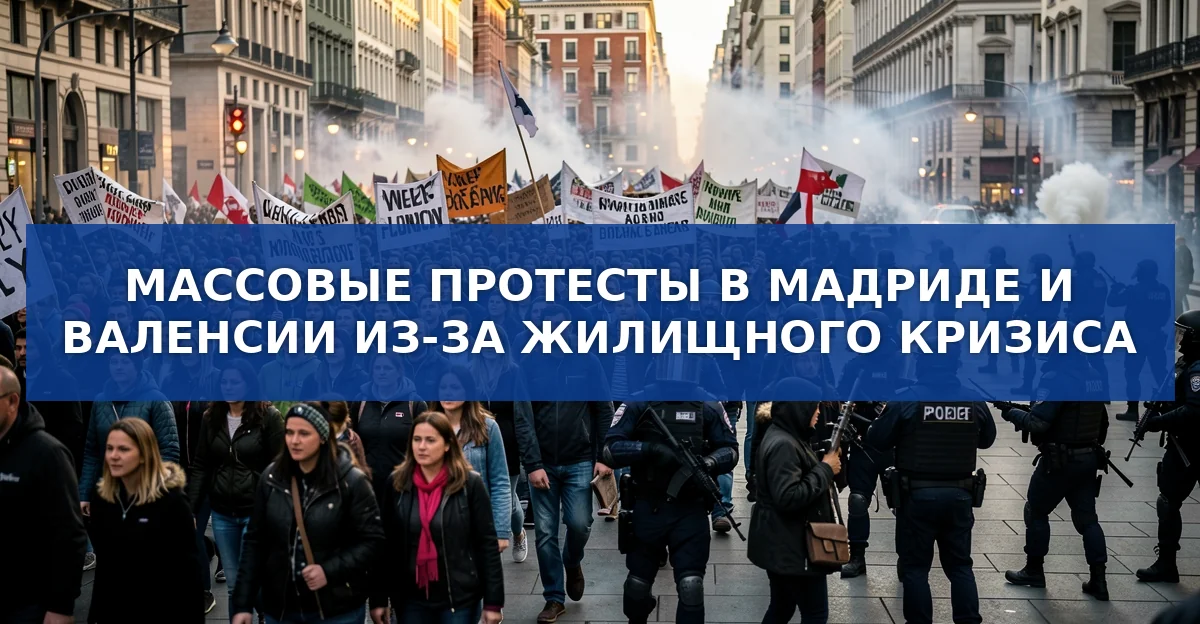 Массовые протесты в Испании против жилищного кризиса: причины, события и требования