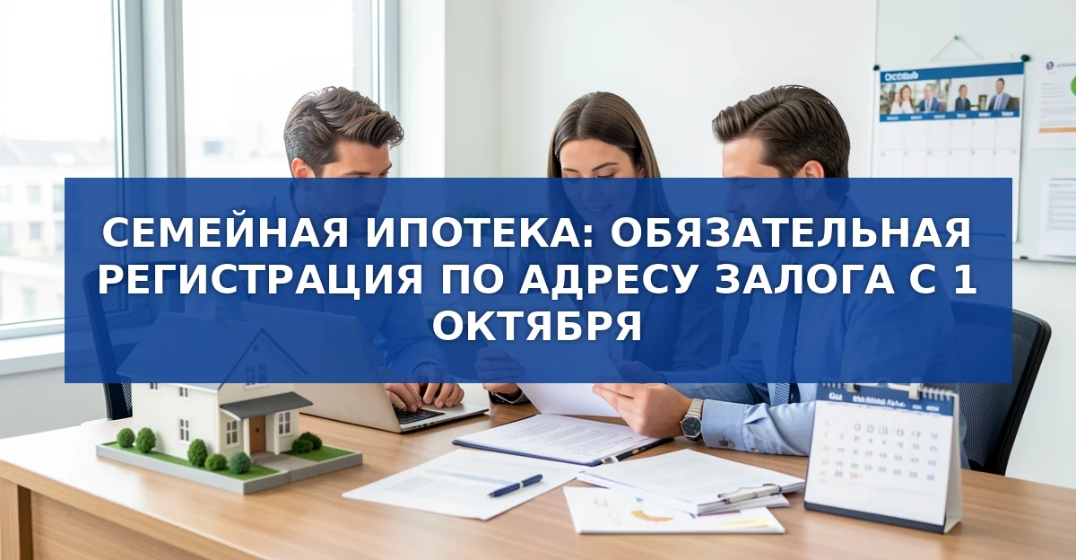 Новые правила регистрации по адресу залога в семейной ипотеке с 1 октября 2026 года