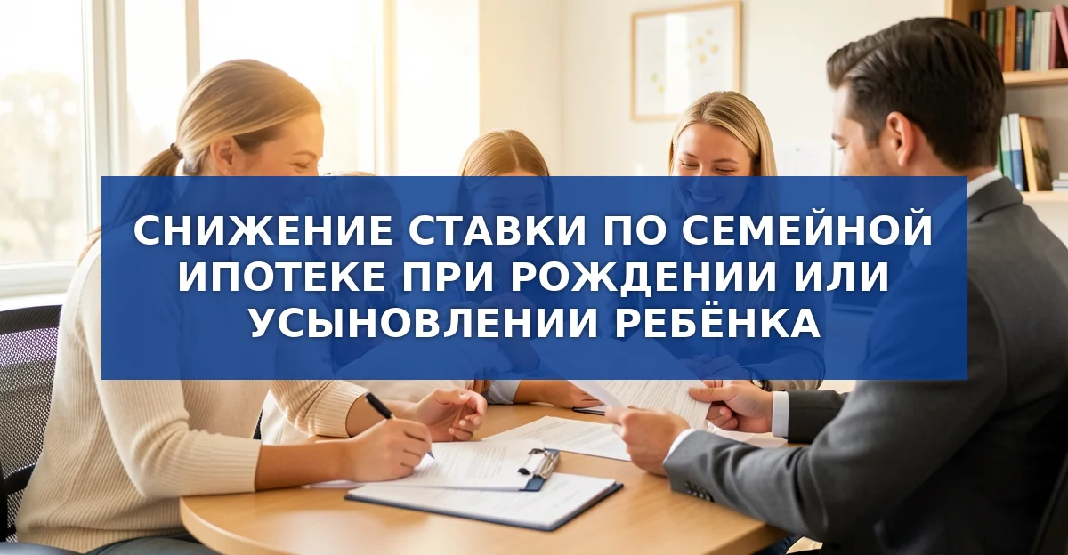 Семейная ипотека: как снизить ставку после рождения ребёнка с 1 октября