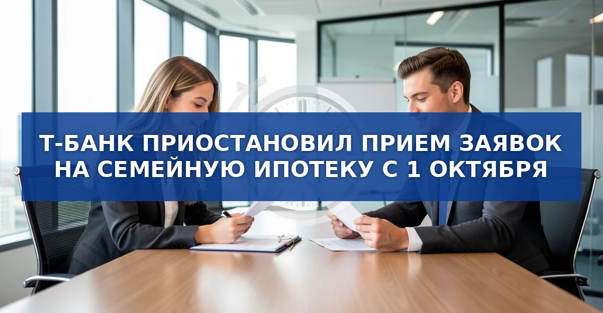 Т‑Банк приостановил приём заявок на семейную ипотеку: причины и последствия