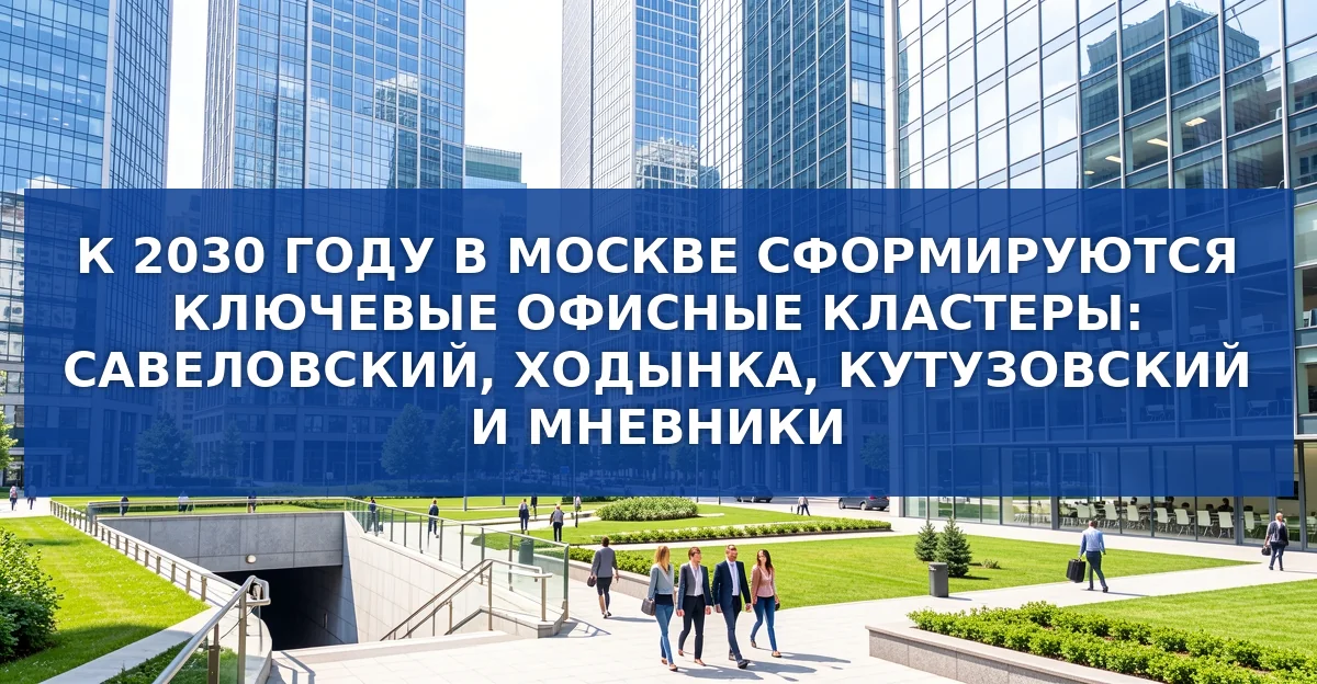 К 2030 году: формирование офисных кластеров в Москве