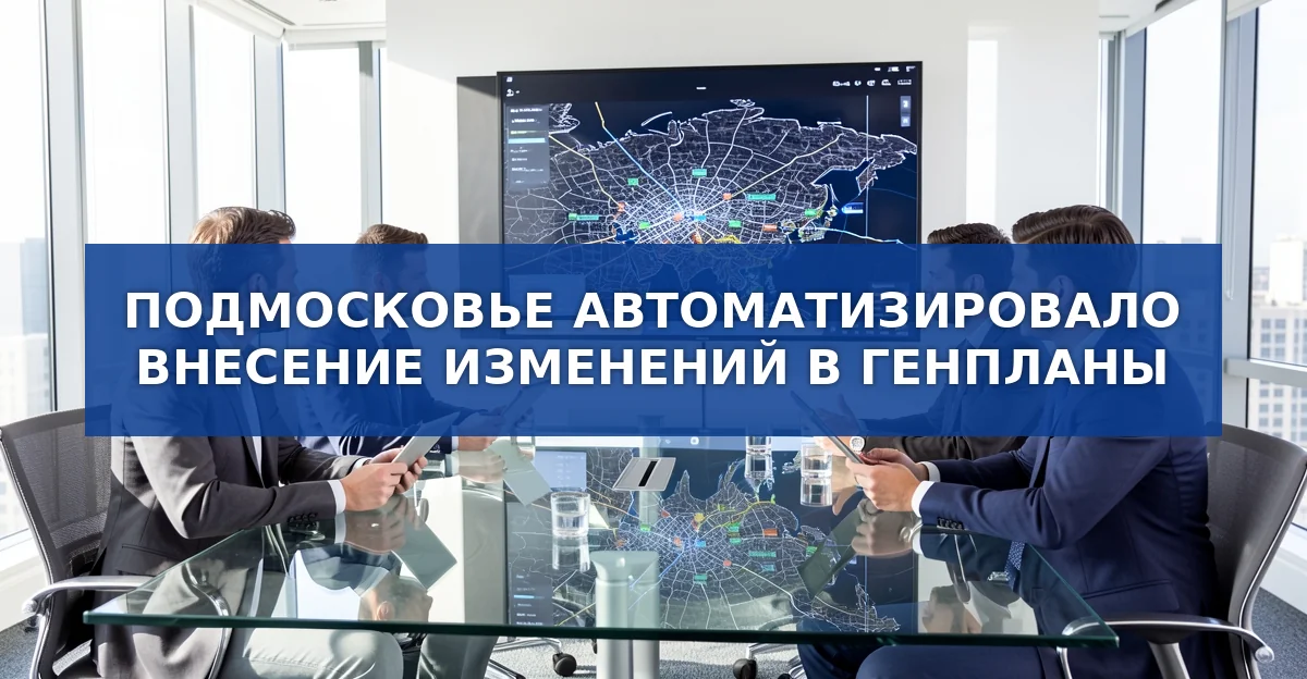 Цифровая процедура изменения генплана в Подмосковье: как работает и что меняет