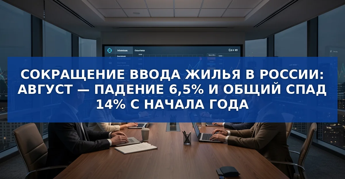 Сокращение ввода нового жилья в России в 2026 году: причины и региональные различия