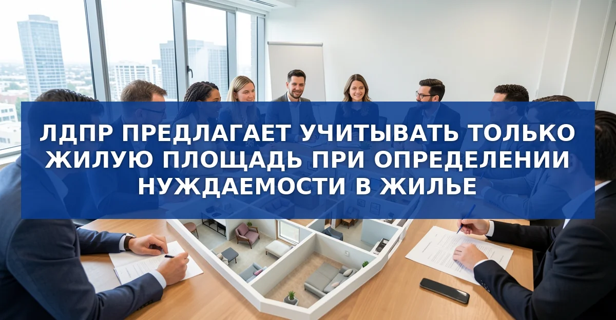 ЛДПР предлагает пересчитать нуждаемость в жилье по реальной жилой площади