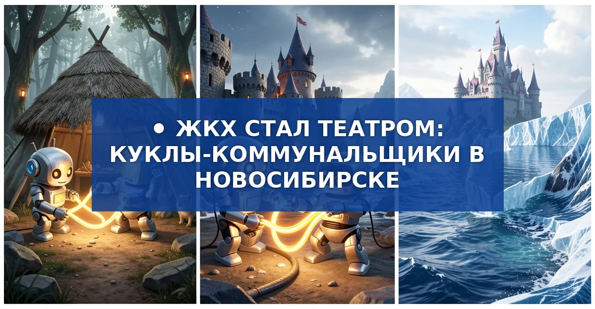 Театральный проект в Новосибирске: роботы‑персонажи обучают детей работе ЖКХ