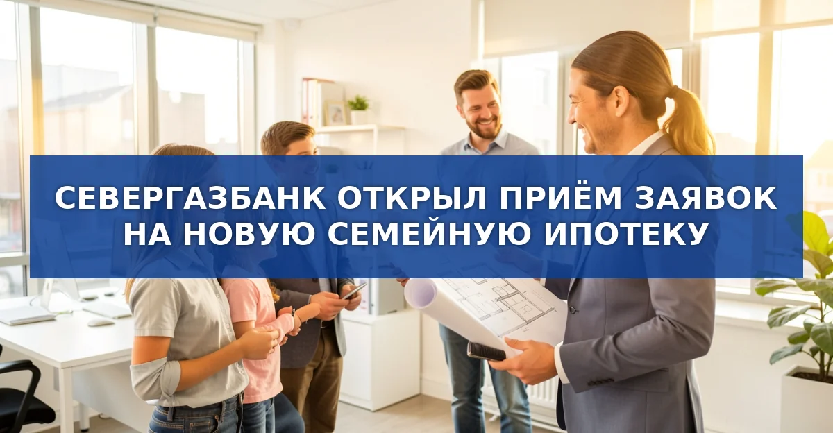 Новые условия семейной ипотеки от Севергазбанка: до 15 лет кредитования