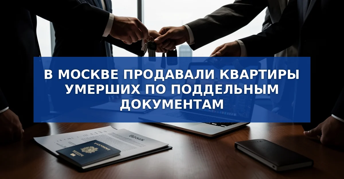 Мошенники продавали квартиры умерших по поддельным документам в Москве