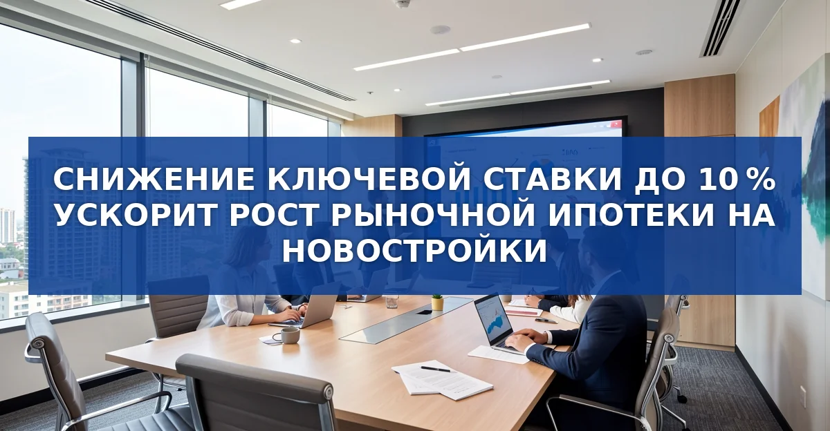 Снижение ключевой ставки и рост рыночной ипотеки на новостройки в России