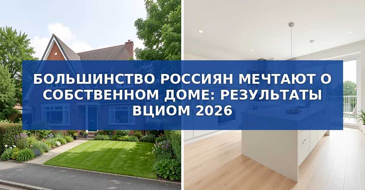 Идеальное жильё в России: мечты о доме и реальность квартир в 2026 году