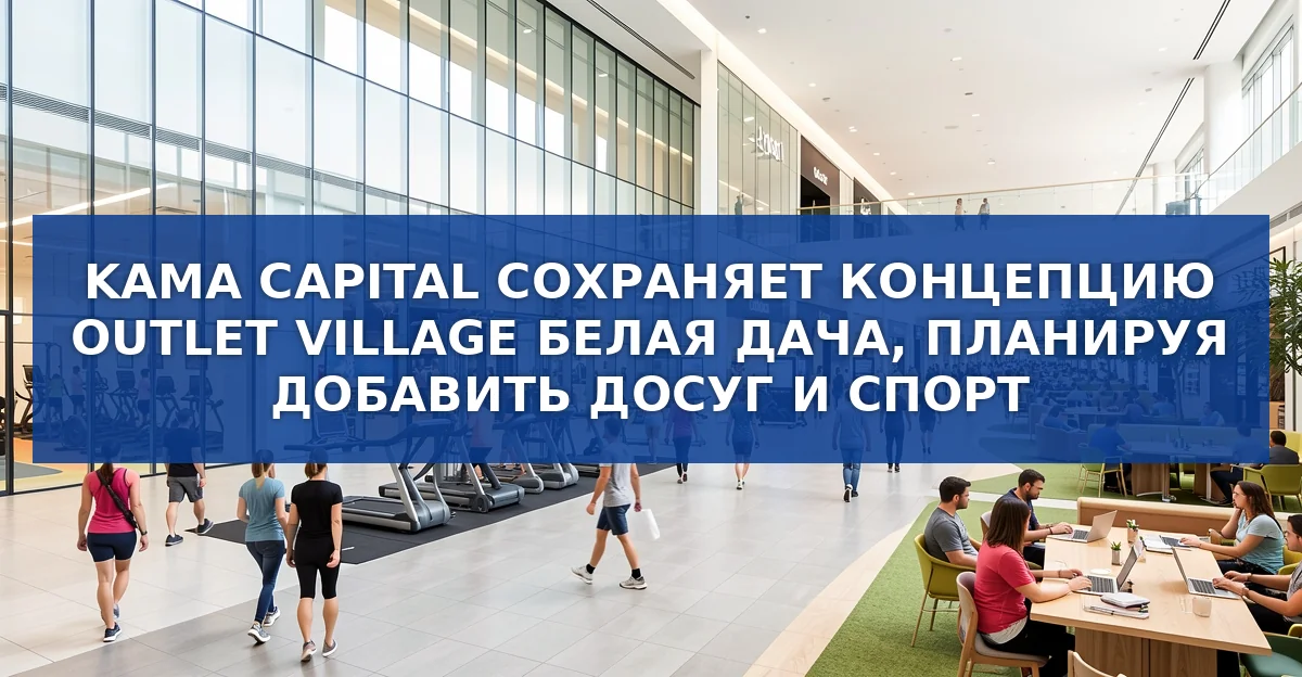 Кама Капитал расширяет Outlet Village Белая Дача: новые досуговые и спортивные зоны