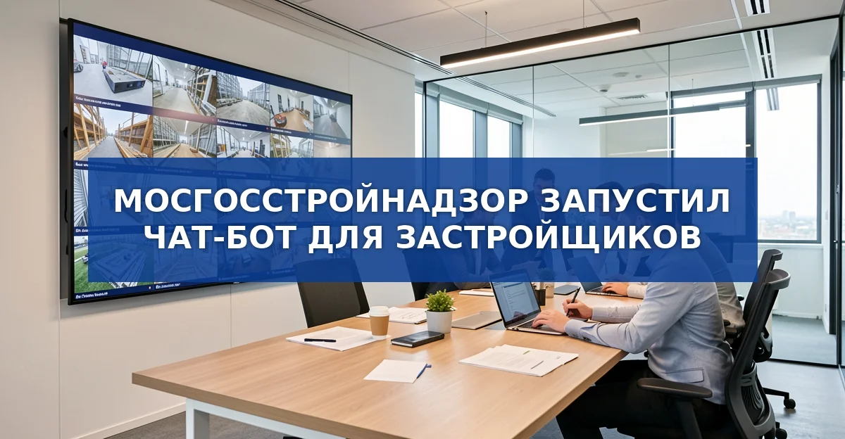 Мосгосстройнадзор запустил чат‑бот для упрощения контроля застройщиков