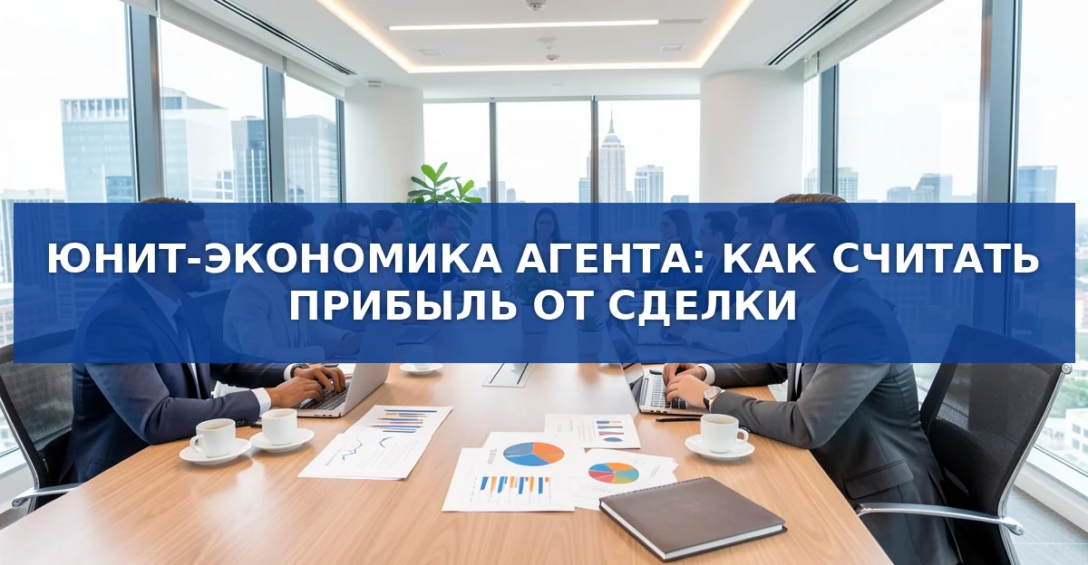 Юнит‑экономика агента: как измерить реальную прибыль от сделке