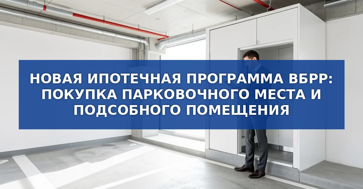 ВБРР предлагает ипотеку на парковочные места и подсобные помещения