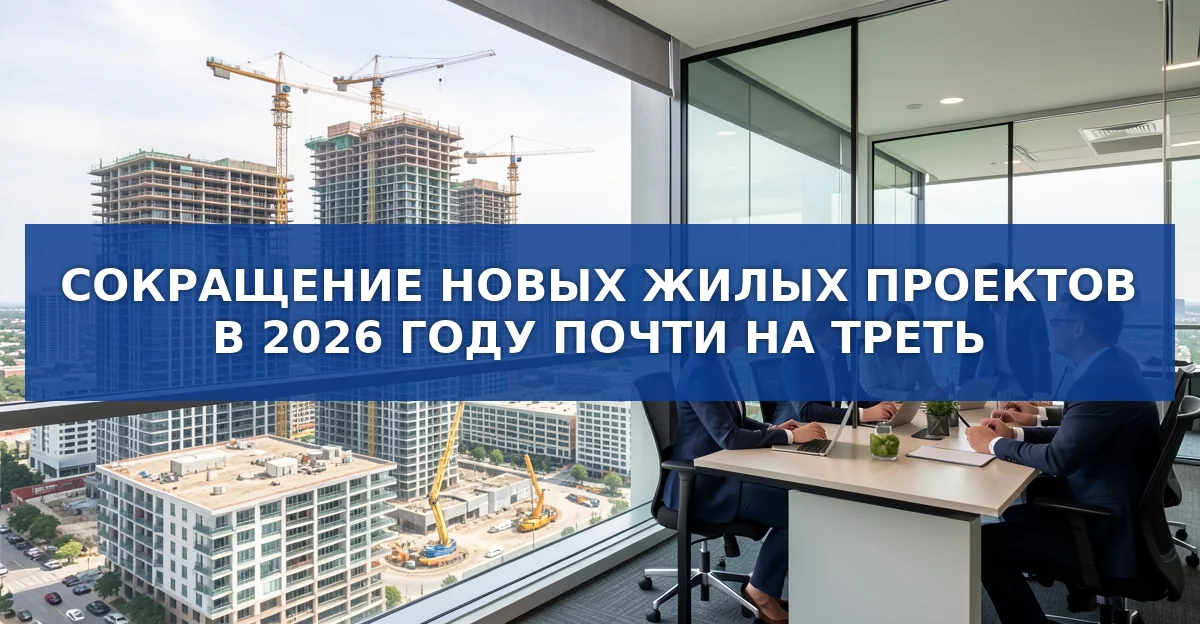 Сокращение новых жилых проектов в 2026 году: причины и последствия