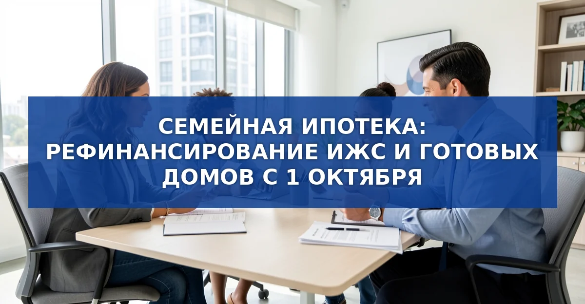 Семейная ипотека: рефинансирование с 1 октября 2026 года – новые возможности