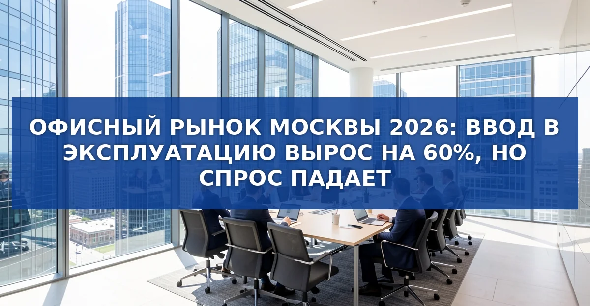 Офисные площади Москвы: ввод 787 000 м² за 9 месяцев и рост вакантности