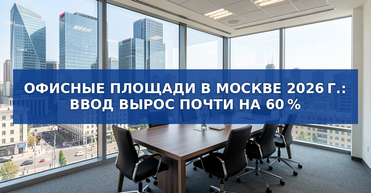 Ожидаемый рост офисных площадей в Москве в 2026 г.: 1,4 млн м² и новые вызовы рынка