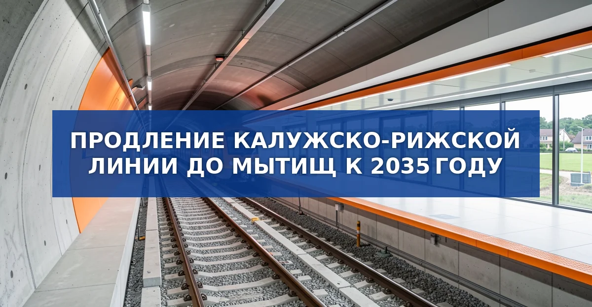 Калужско‑Рижская линия метро продлит путь до Мытищ к 2035 году