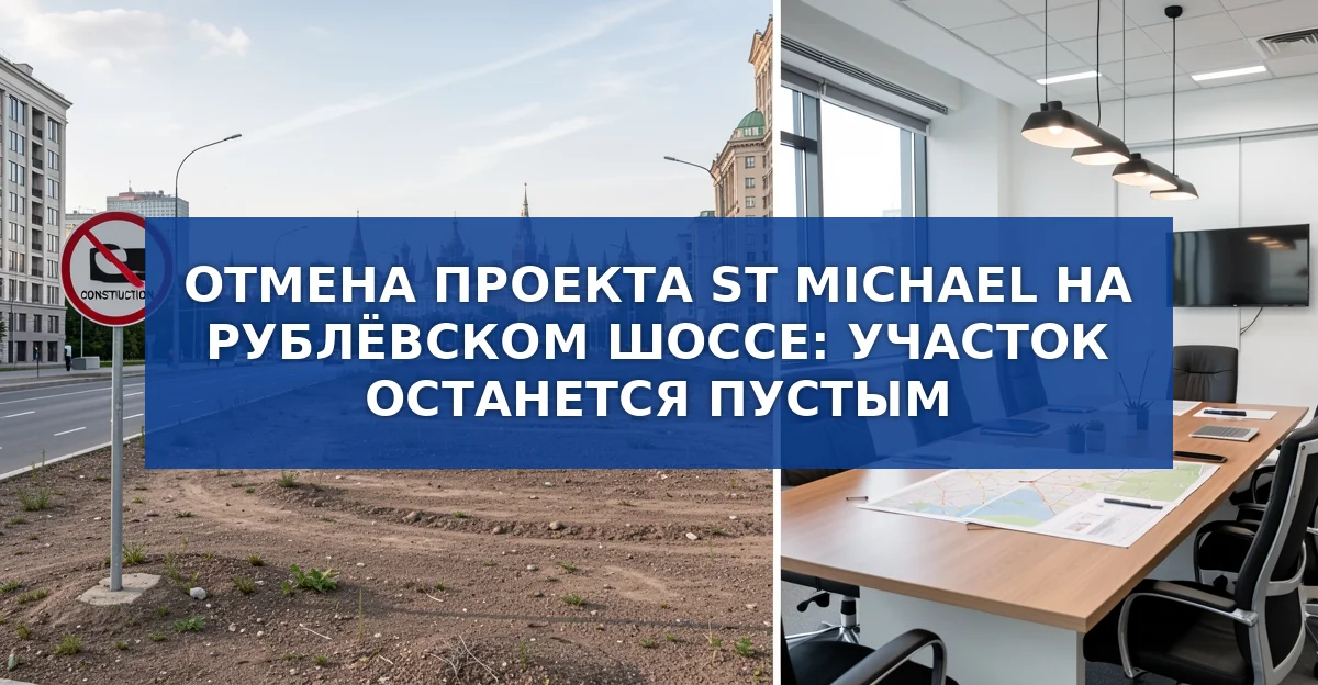 Отмена проекта бизнес‑апартаментов St Michael на Рублёвском шоссе: причины и последствия