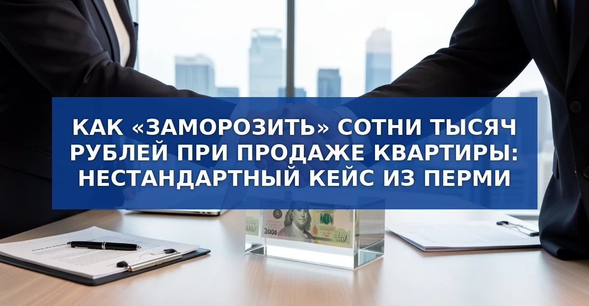 Как «заморозить» деньги при сделке с недвижимостью: пример из Перми
