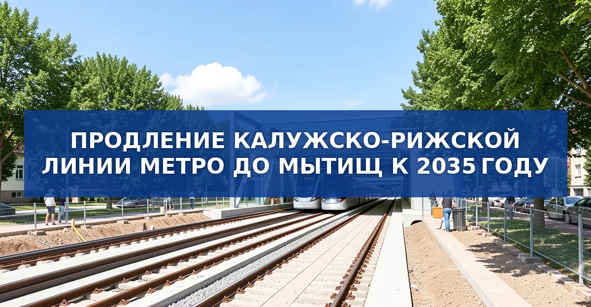 Продление Калужско‑Рижской линии метро до Мытищ к 2035 году