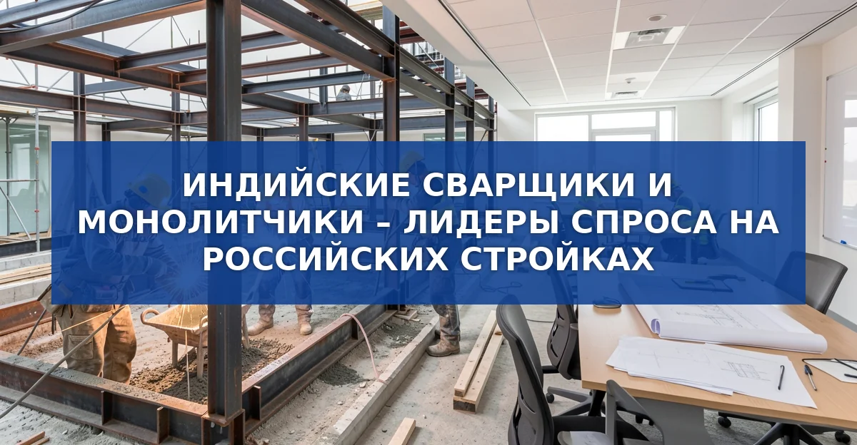 Индийские специалисты в российском строительстве: рост спроса на сварщиков и монолитчиков