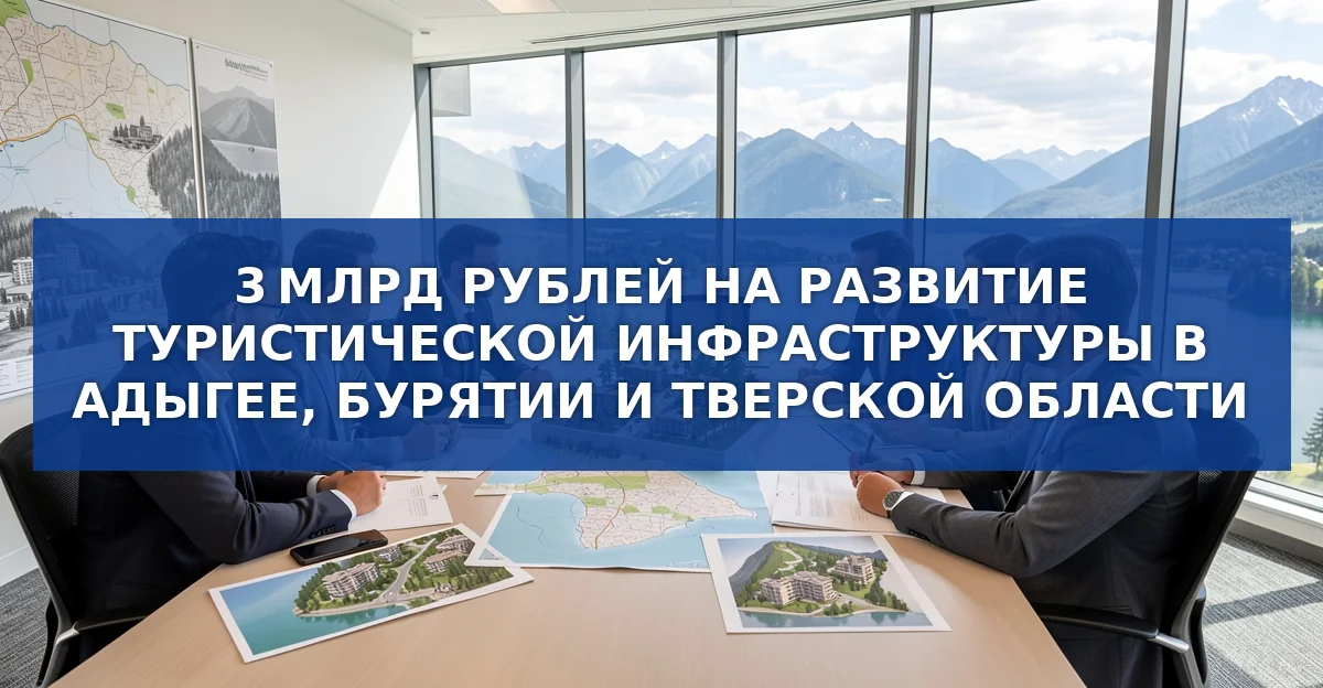 Три миллиарда рублей для туризма в Адыгее, Бурятии и Тверской области