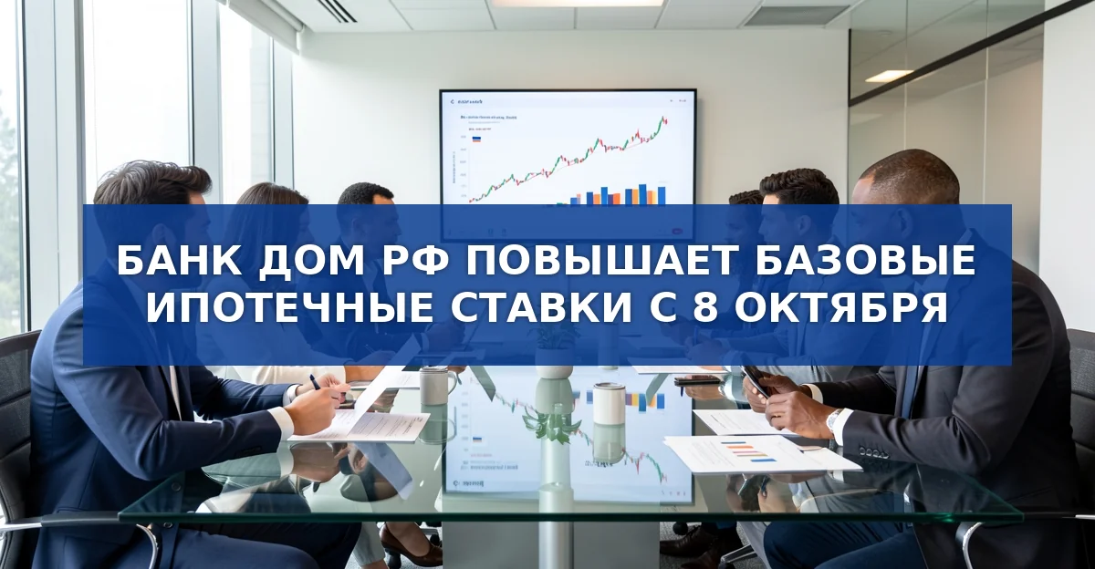 Банк Дом РФ повышает базовые ипотечные ставки: что изменилось и как сэкономить