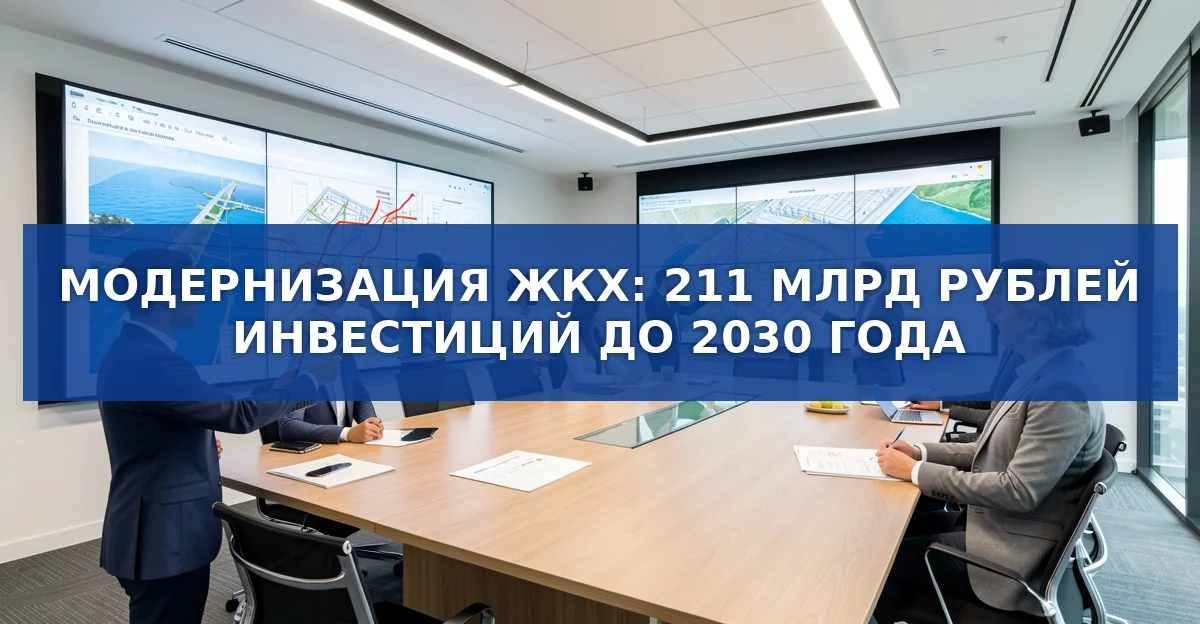 Модернизация ЖКХ в регионах: инвестиции 2025‑2030 — более 291 млрд рублей