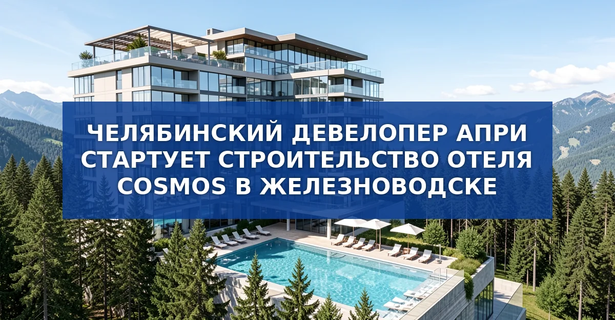 Челябинский девелопер APRI стартует с отелем Cosmos в Железноводске