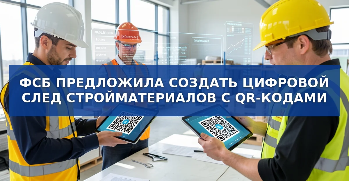 ФСБ предлагает цифровой след для стройматериалов: QR‑коды против хищений