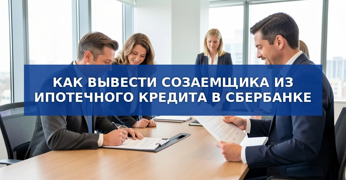 Как избавиться от созаемщика в ипотеке Сбербанка: пошаговое руководство
