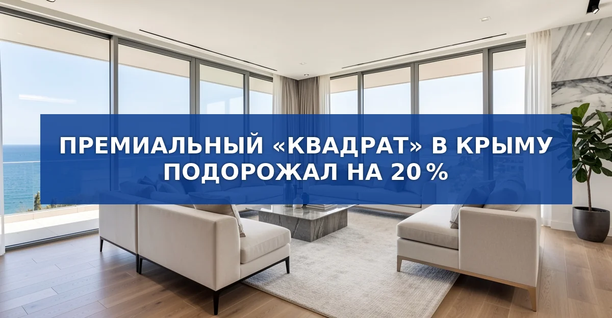Премиальная недвижимость в Крыму подорожала на 20%: цены, динамика и перспективы