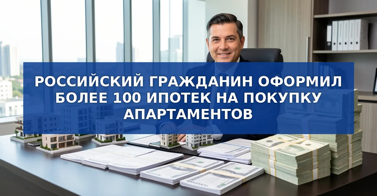 Как один россиянин оформил более ста ипотек: роль крупного взноса и будущих арендных доходов