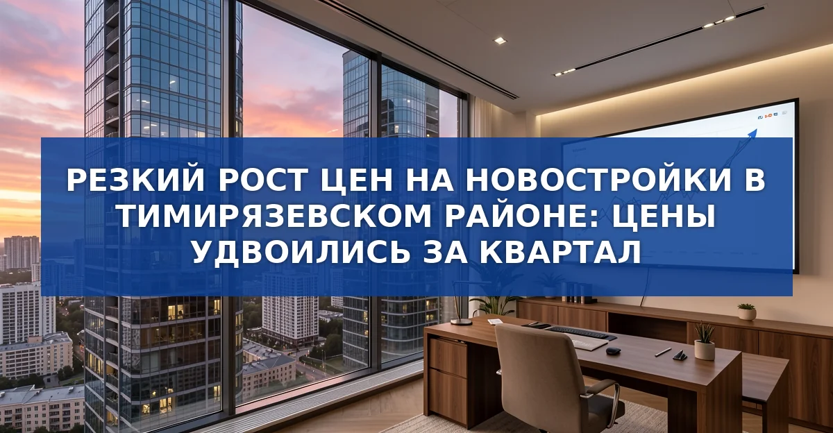 Тимирязевский район лидирует в росте цен на новостройки: что ждать покупателям и инвесторам