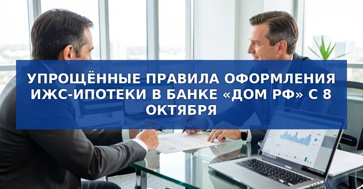 Новые правила оформления ипотечных сделок на ИЖС от Банка «Дом РФ»