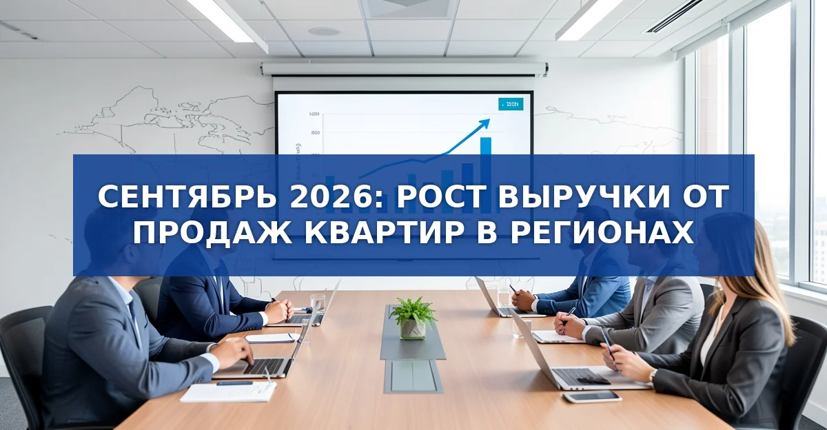 Сентябрь 2026: рост выручки от продаж жилья в регионах России