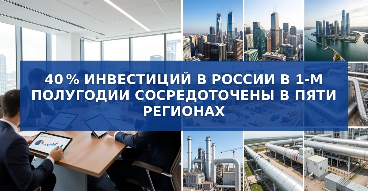 Инвестиции в России за первое полугодие 2026 года: где сосредоточены 40 % капитала