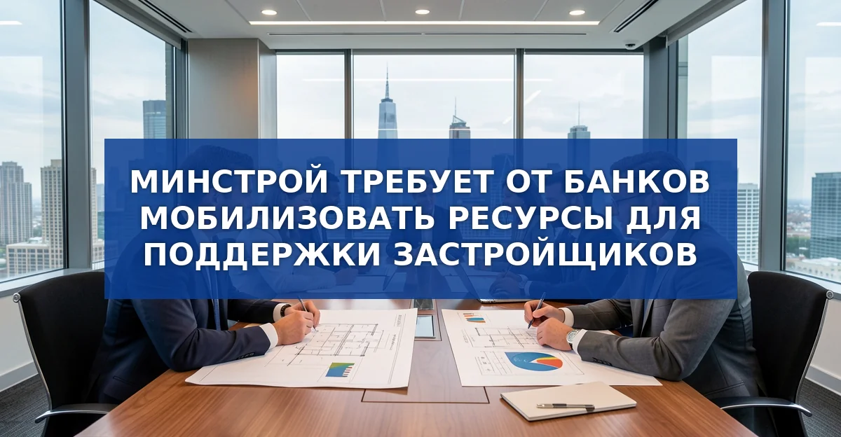 Минстрой и банки объединяются для спасения крупного застройщика и стабилизации отрасли