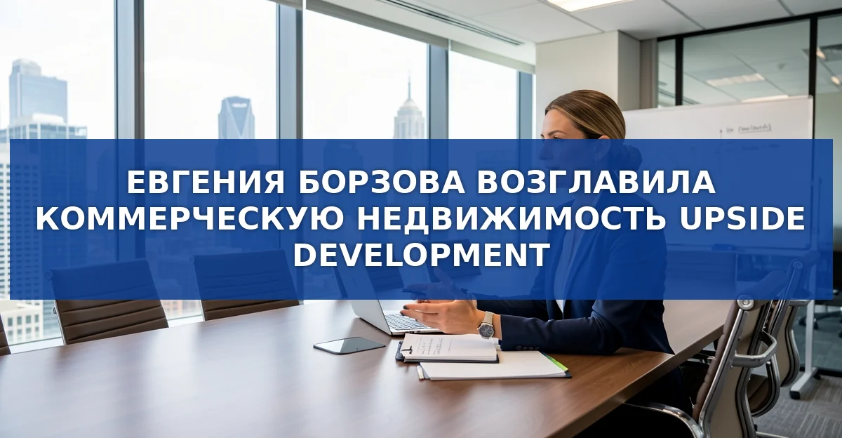 Евгения Борзова возглавила коммерческую недвижимость в Upside Development