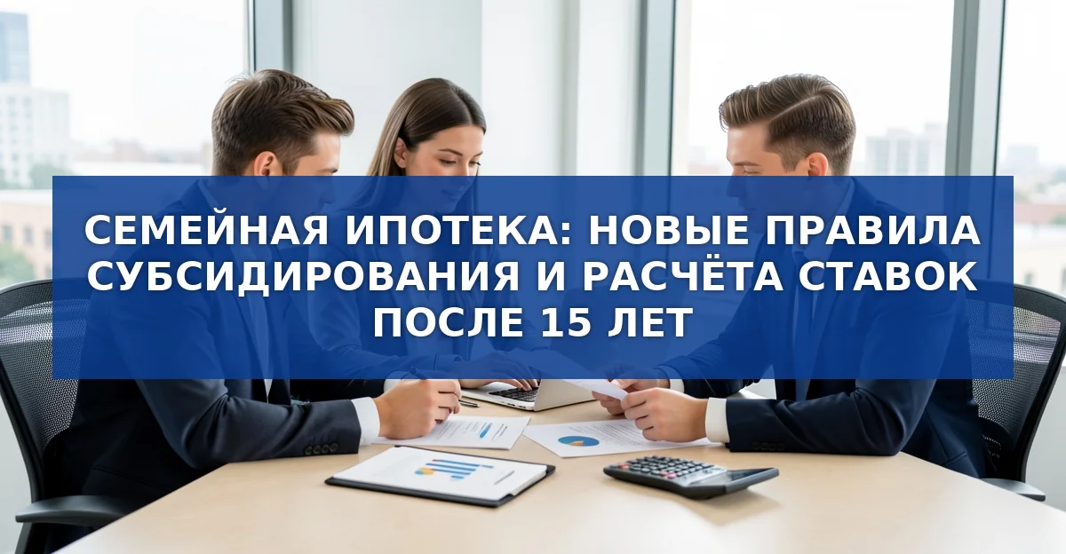 Семейная ипотека с 1 октября 2026: новые сроки и правила расчёта ставок